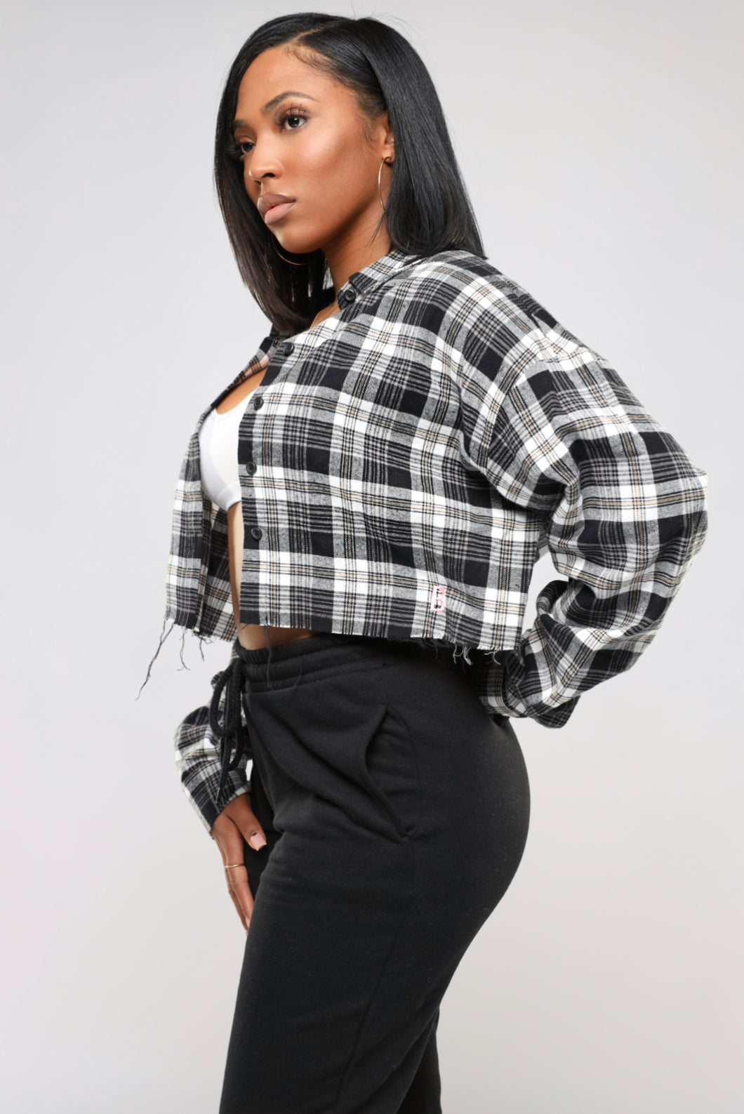 BB cropped flannel II